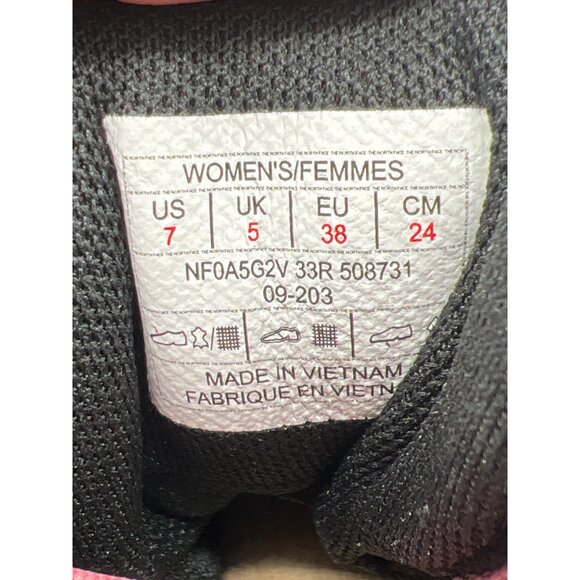 The North Face Womens Size 7 Right Boot Teal/Black With Pink Laces Durable Grip - Picture 7 of 7